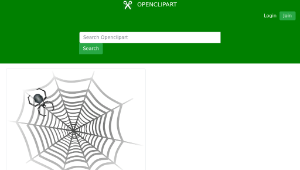 openclipart圖庫：spider web縮圖