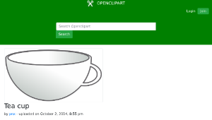 openclipart圖庫：Tea cup縮圖
