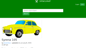 openclipart圖庫：Syrena 105縮圖