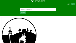 openclipart圖庫：No shale gas-資源代表圖