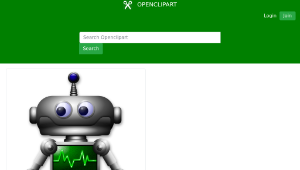 openclipart圖庫：Cartoon Robot Remix-資源代表圖