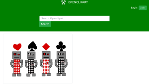 openclipart圖庫：Robot Cards縮圖