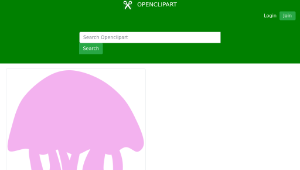 openclipart圖庫：Jellyfish Silhouette縮圖