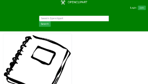 openclipart圖庫：N Is For Notebook縮圖