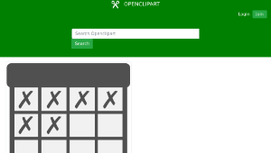 openclipart圖庫：Calendar with Crossed Days-資源代表圖