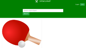 openclipart圖庫：Pong and Paddle ns-資源代表圖