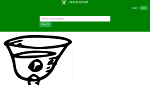 openclipart圖庫：wine glass 2縮圖