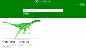 openclipart圖庫：Architetto -- Dino 09-資源代表圖