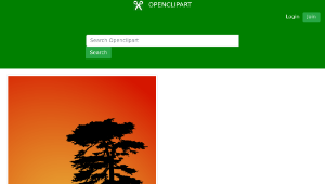 openclipart圖庫：Cedar Sunset