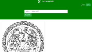 openclipart圖庫：Mayan Alter Circle縮圖