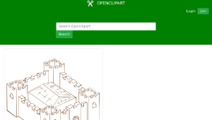 openclipart圖庫：RPG map symbols Fortress 2縮圖
