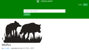 openclipart圖庫：Wolfes