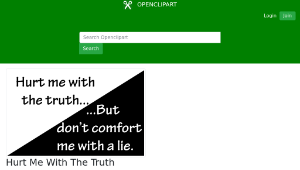 openclipart圖庫：Hurt Me With The Truth