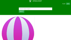 openclipart圖庫：Vertical Striped Hot Air Balloons 3縮圖