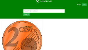 openclipart圖庫：two euro cent縮圖