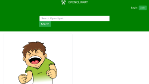 openclipart圖庫：Gritar縮圖