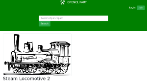 openclipart圖庫：Steam Locomotive 2縮圖