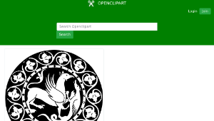 openclipart圖庫：Griffon vs Dragon縮圖