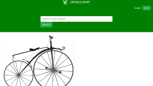 openclipart圖庫：1863 Boneshaker Bike-資源代表圖