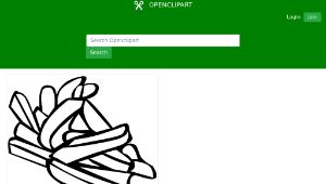 openclipart圖庫：Fast Food, Lunch-Dinner, French Fries縮圖