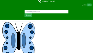 openclipart圖庫：blue-butterfly縮圖
