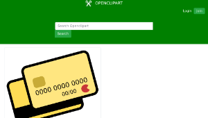 openclipart圖庫：yellow credit card-資源代表圖