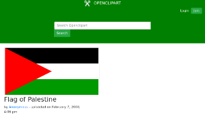 openclipart圖庫：Flag of Palestine縮圖