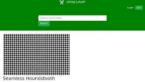 openclipart圖庫：Seamless Houndstooth Pattern縮圖