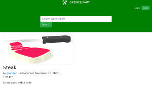 openclipart圖庫：Steak縮圖