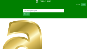 openclipart圖庫：Effect Letters alphabet gold縮圖