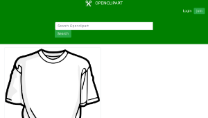 openclipart圖庫：Blank T-Shirt縮圖