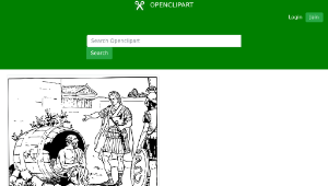 openclipart圖庫：Diogenes and Alexander縮圖