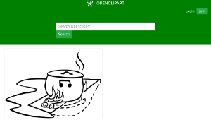 openclipart圖庫：Campfires and cooking cranes縮圖