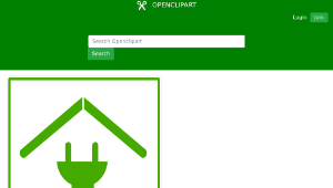 openclipart圖庫：Eco green house icon-資源代表圖