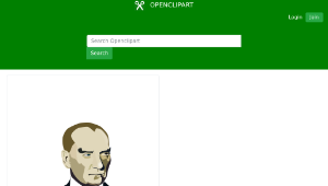 openclipart圖庫：Mustafa Kemal Ataturk portrait-資源代表圖