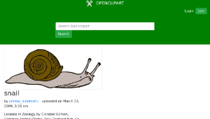 openclipart圖庫：snail縮圖