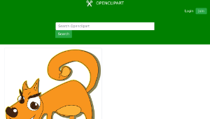 openclipart圖庫：smiling dog縮圖