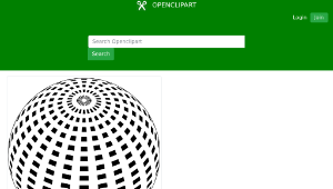 openclipart圖庫：Sphere made of squares縮圖