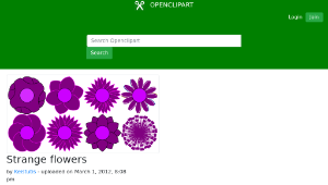 openclipart圖庫：Strange flowers縮圖