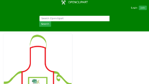 openclipart圖庫：apron مبذل縮圖