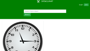openclipart圖庫：Quarter past 11 o'clock縮圖