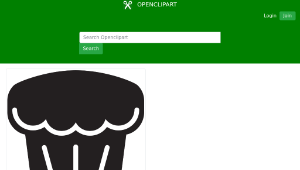 openclipart圖庫：Kitchen Icon - Muffin縮圖
