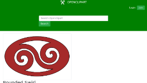 openclipart圖庫：Rounded Swirl-資源代表圖