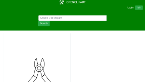 openclipart圖庫：Herramienta cortafrio corta cable dibujo para colorear縮圖