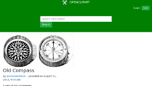 openclipart圖庫：Old Compass縮圖