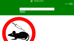 openclipart圖庫：no animal testing縮圖