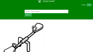 openclipart圖庫：seesaw - lineart縮圖