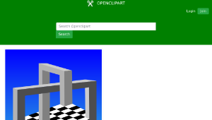 openclipart圖庫：3D optical illusion frame-資源代表圖