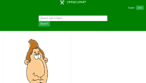 openclipart圖庫：Hombre Narizón