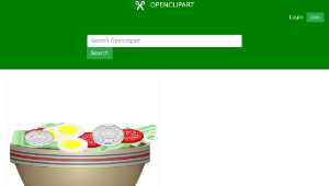 openclipart圖庫：Bowl of salad縮圖